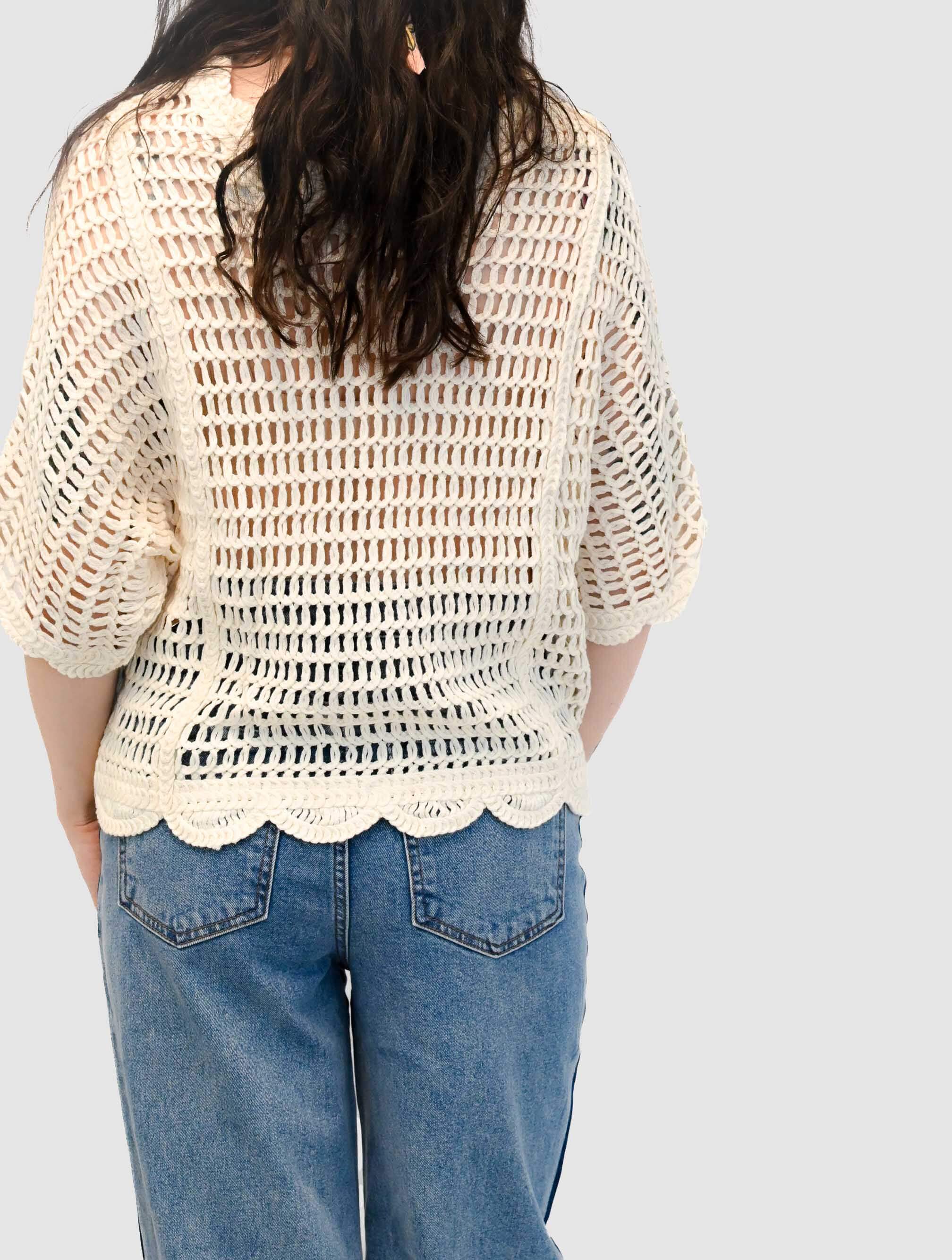 Crochet Short Sleeve Top