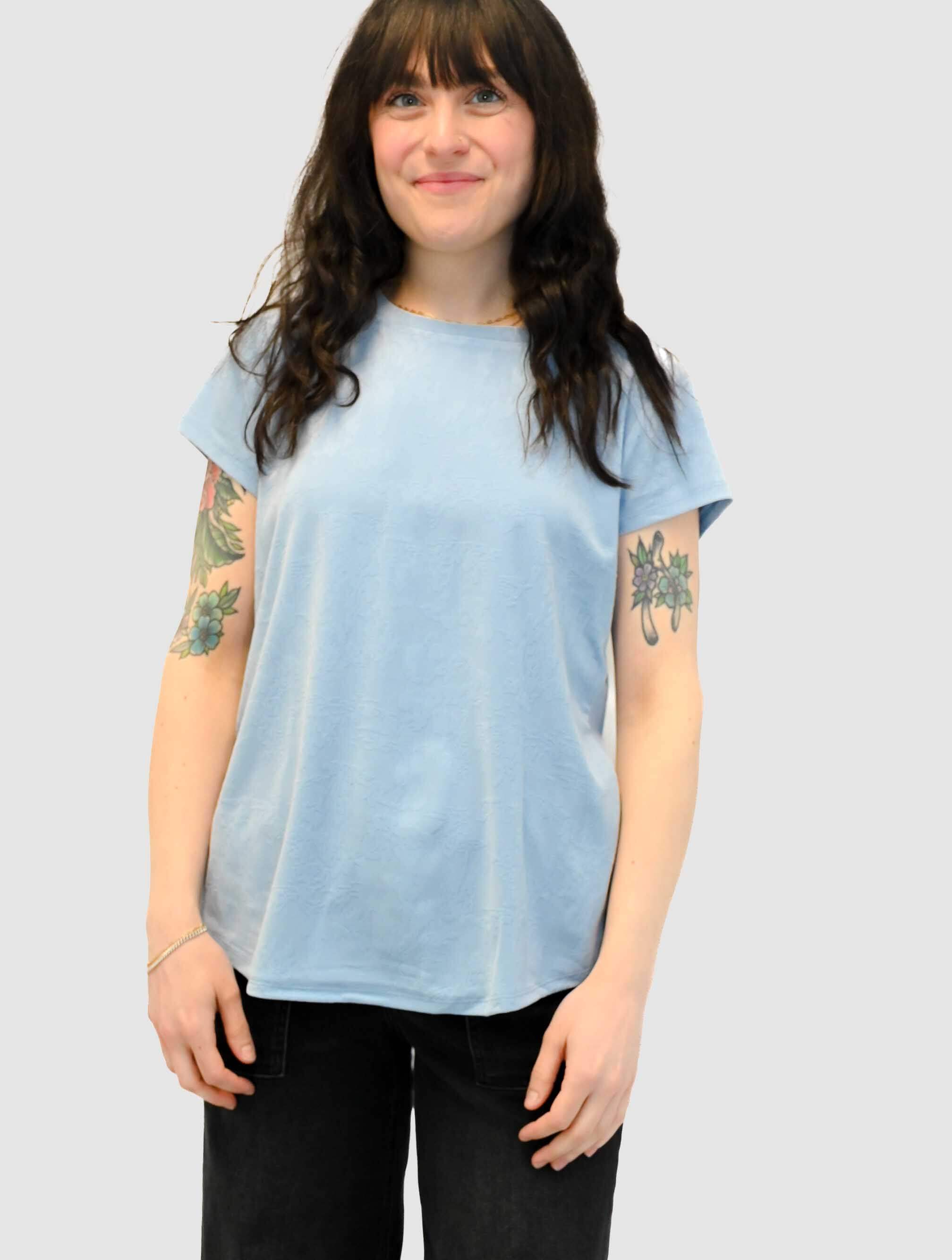 Burnout Printed Short Sleeve T-Shirt