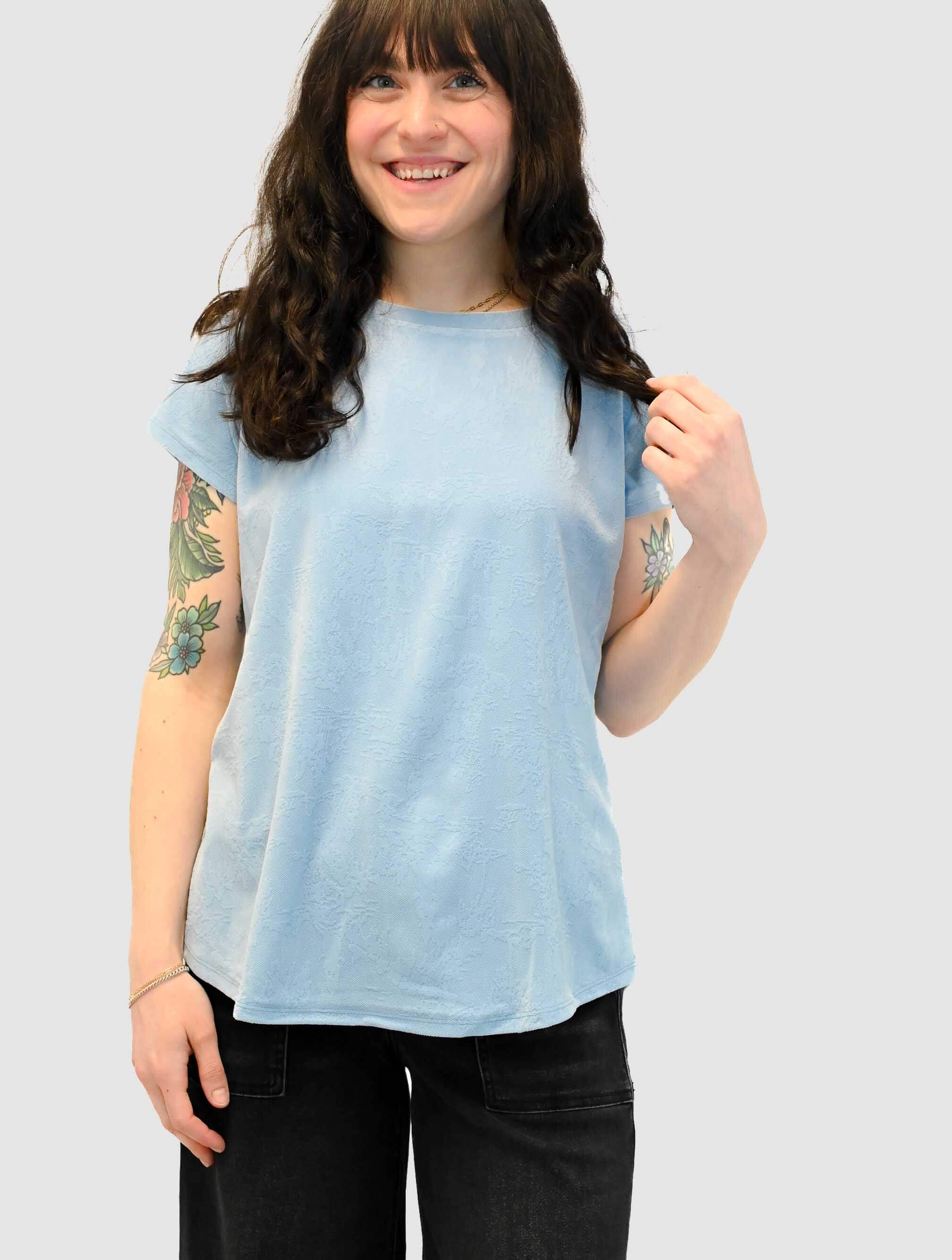 Burnout Printed Short Sleeve T-Shirt
