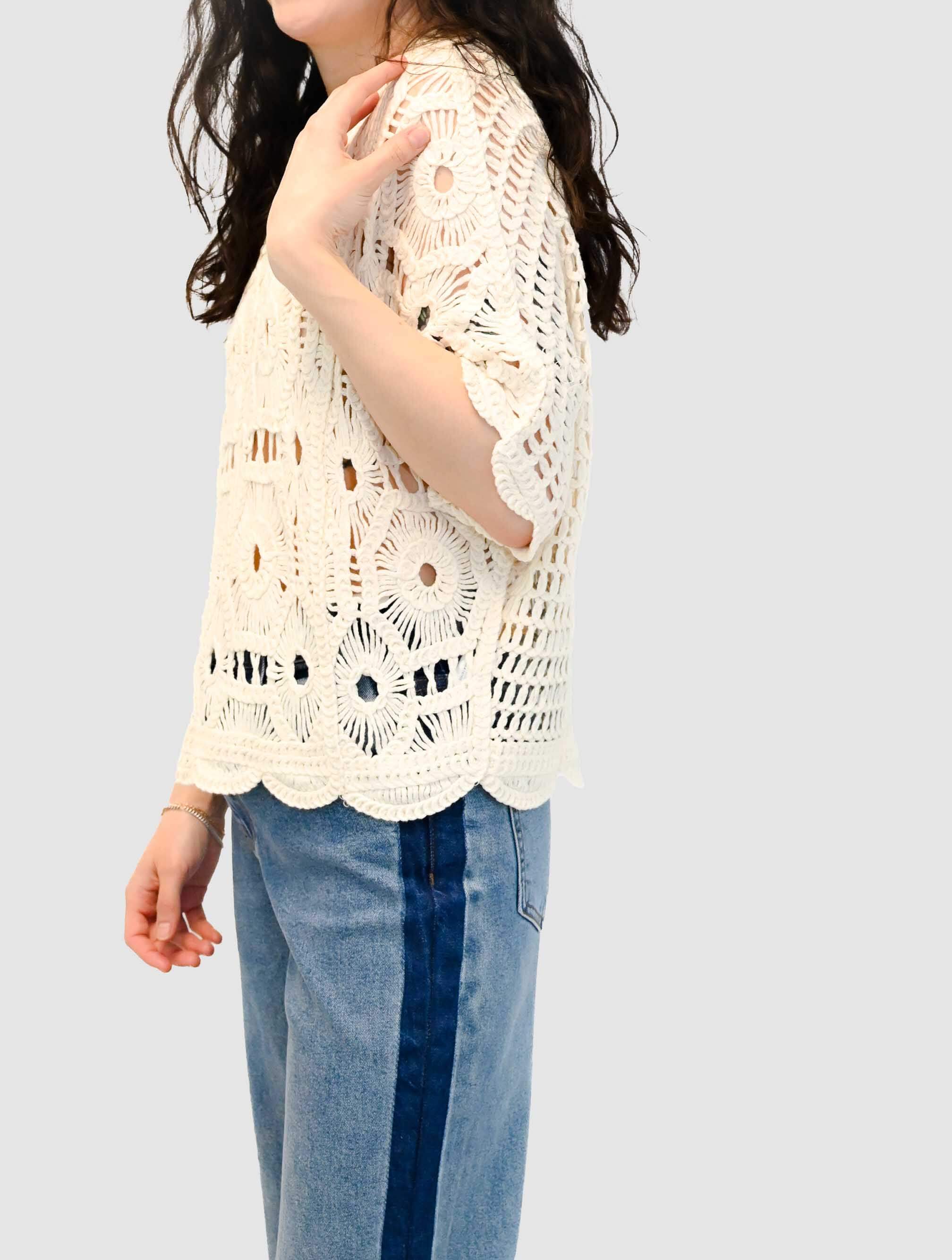 Crochet Short Sleeve Top