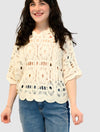 Crochet Short Sleeve Top