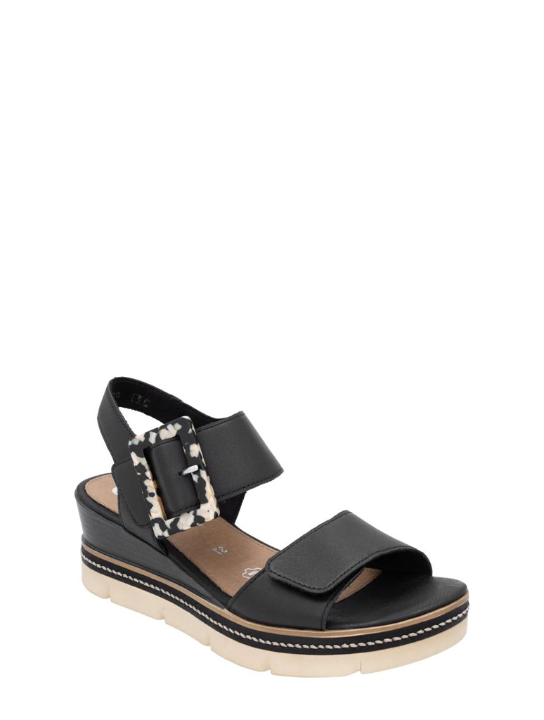 Remonte D2L53 Boubuck Leather Sandal