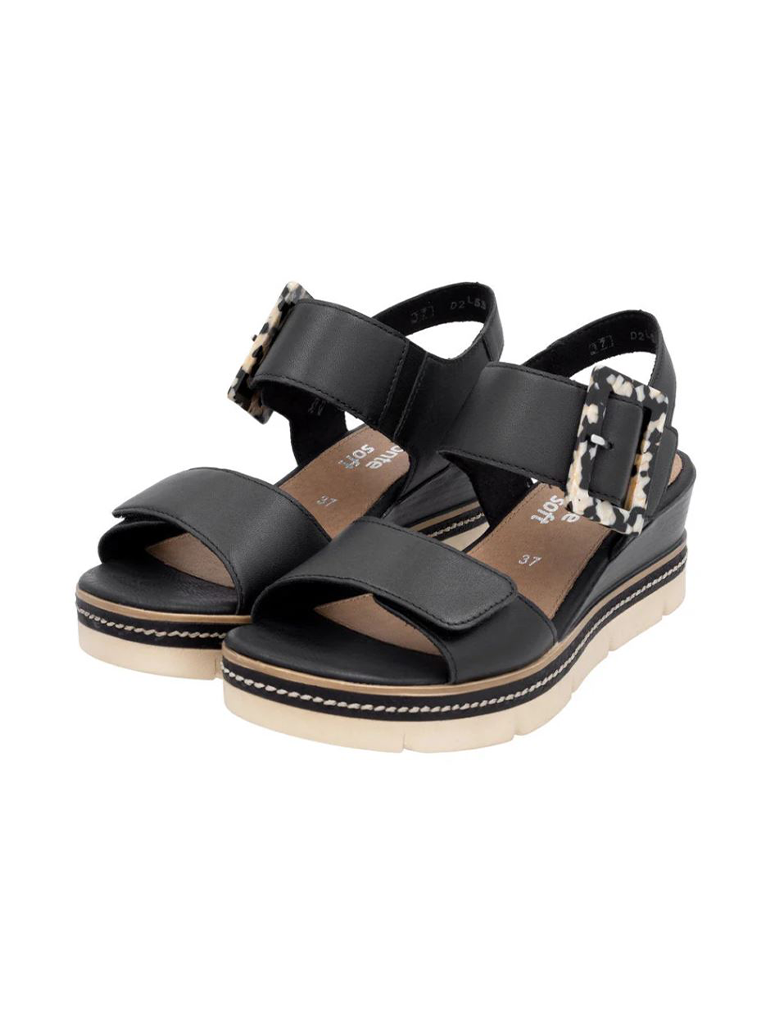 Remonte D2L53 Boubuck Leather Sandal