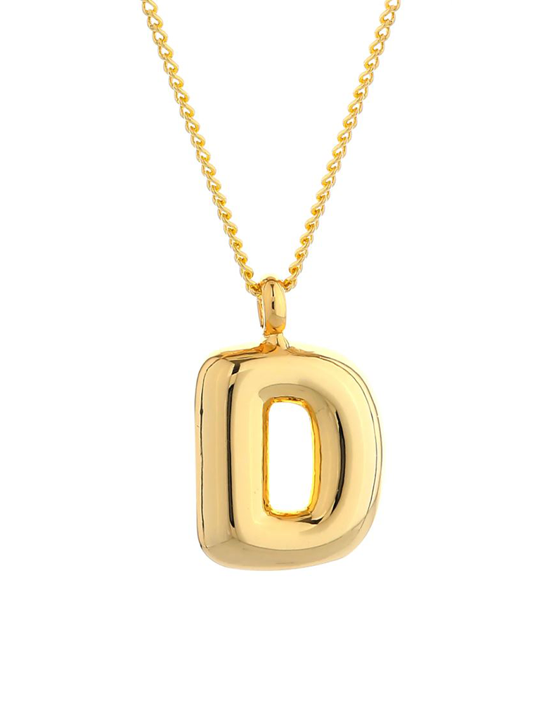 14K Gold Dipped Initial Necklace