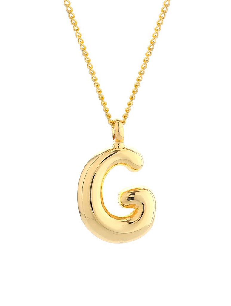 14K Gold Dipped Initial Necklace