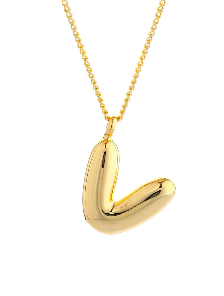 14K Gold Dipped Initial Necklace