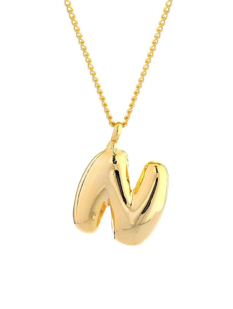 14K Gold Dipped Initial Necklace