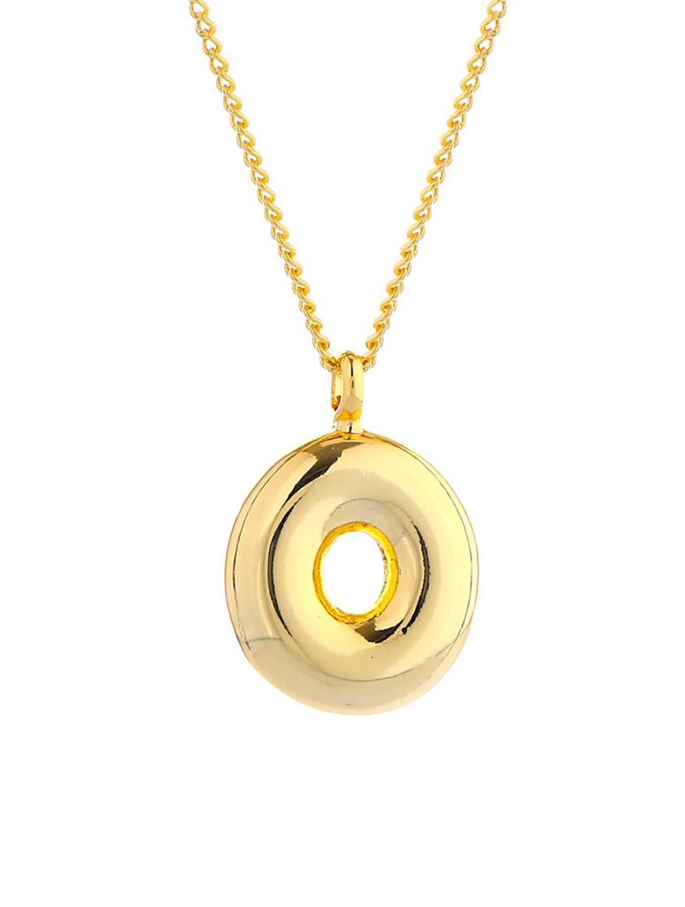 14K Gold Dipped Initial Necklace