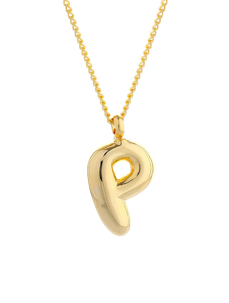 14K Gold Dipped Initial Necklace