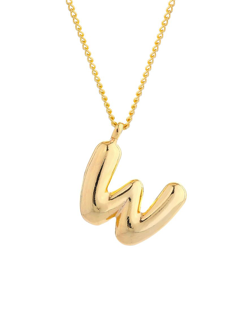 14K Gold Dipped Initial Necklace