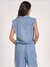 Sleeveless Collared Top