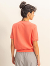 Crewneck Terry Ribbed Hem Everyday Tee