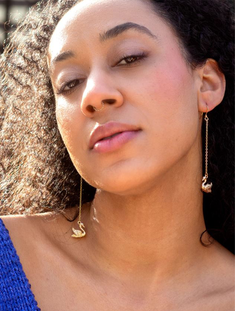 Swan Lake Dangle Earrings