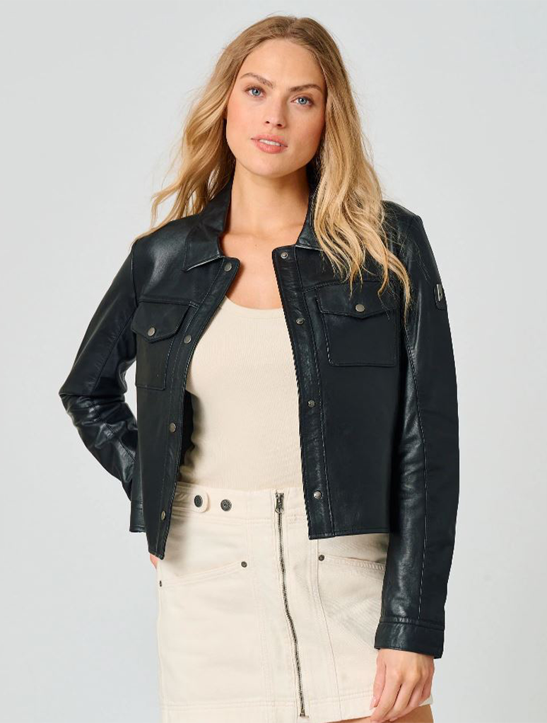 Feodora Bonded Snap Jacket