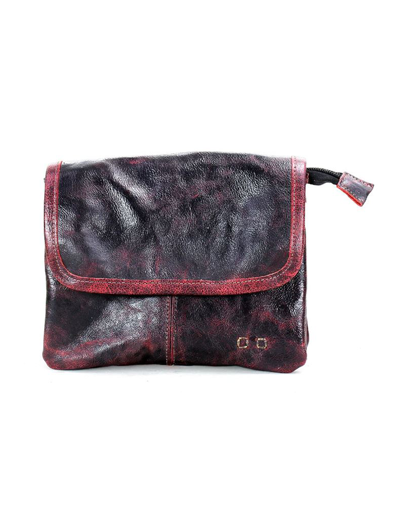BED|STU Ziggy crossbody bag shown from the front in rich, vegetable tanned leather