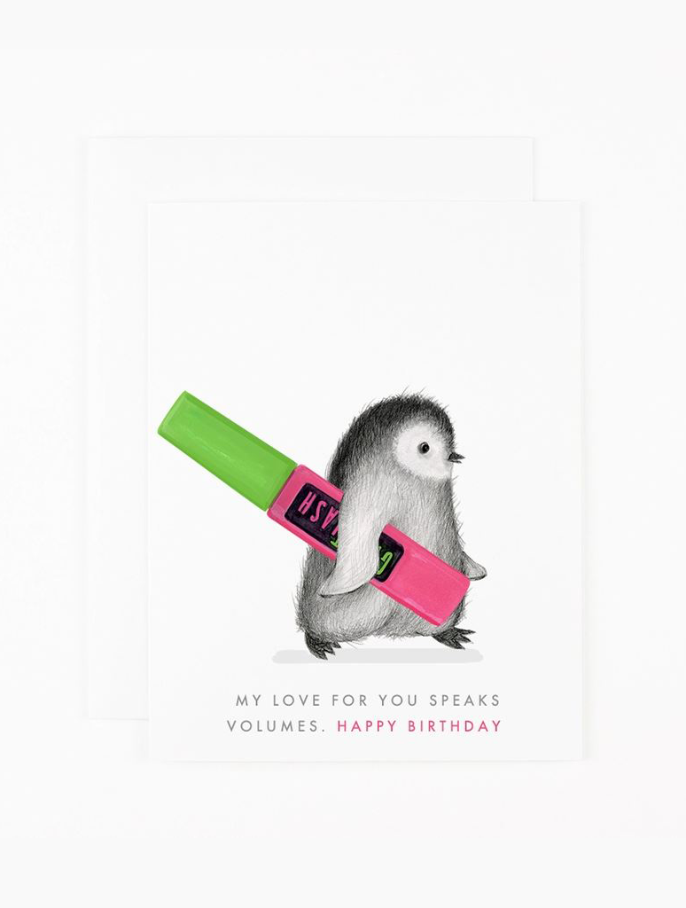 My Love for You Speaks Volumes Birthday Card