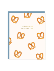 Pretzel Wedding Card