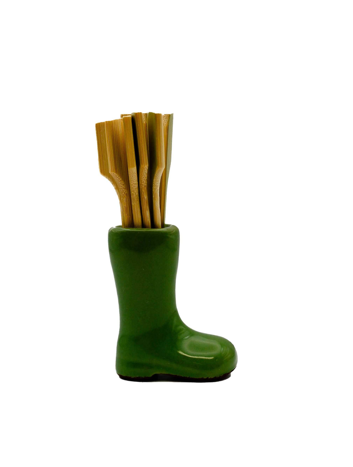 Stoneware Garden Boot Shaped Toothpick Holder