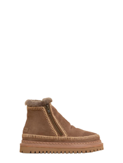 Laidback London Setsu 4.0. Crochet Suede Ankle Bootie