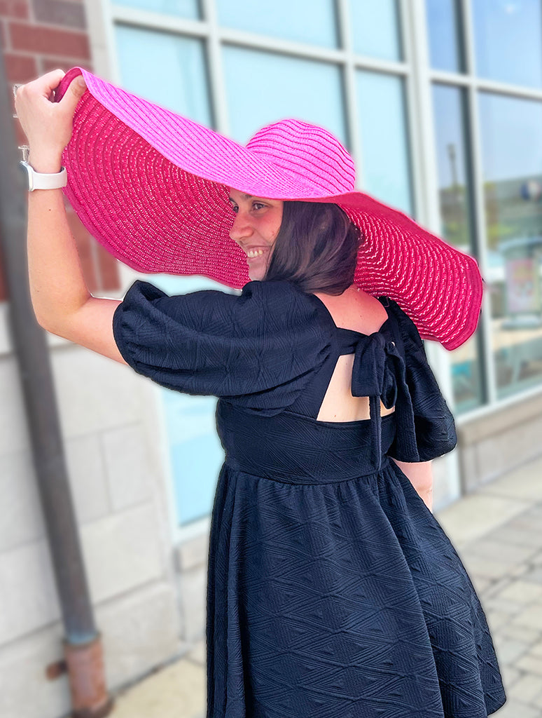 Floppy Sun Hat in Fuchsia