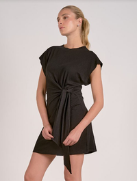 Short Sleeve Side Tie Dress