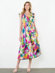 Multi Color Tiered Dress