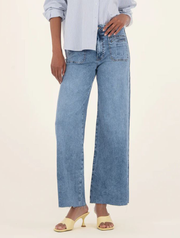 Kut From The Kloth Meg High-Rise Wide Leg with Patch Pocket