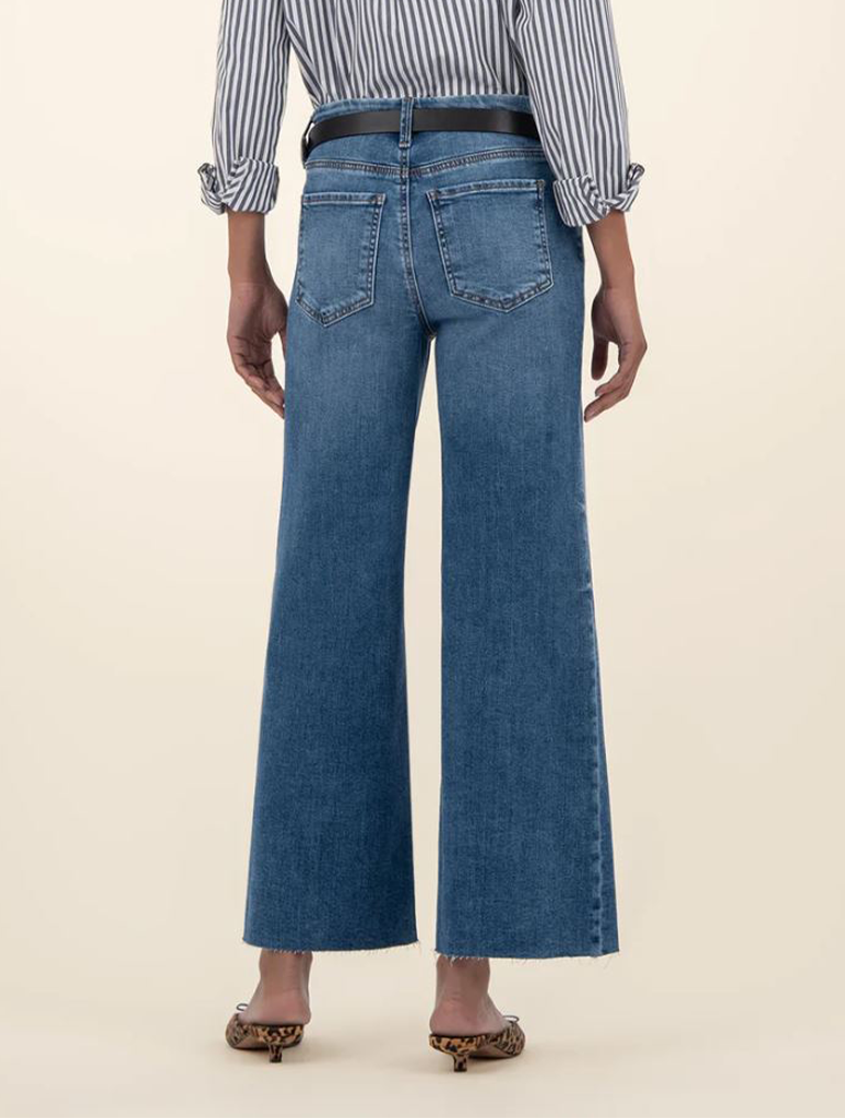 Kut from the Kloth Meg High Rise Fab Ab Wide Leg Jeans
