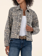 Kut From The Kloth Leopard Bailey Button Front Jacket