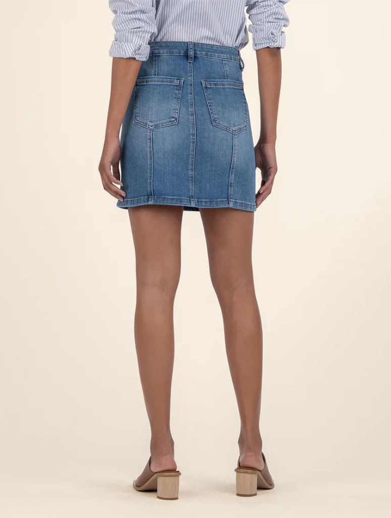 Kut From The Kloth Hayden Skirt with Slash Patch Pocket