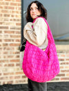 Large Quilted Bag in Fuchsia