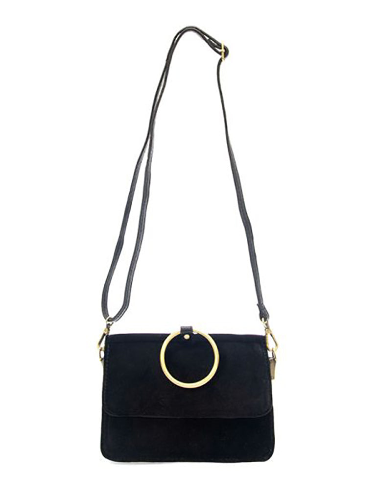 Aria Ring Bag in Black Velvet