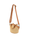 Millie Bamboo Handle Straw Crossbody