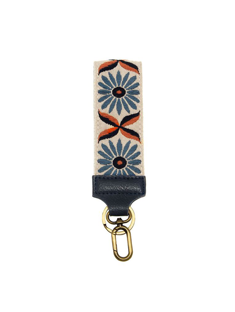 Embroidered Wristlet Keychain
