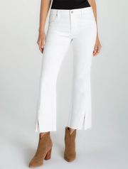 Liverpool Hannah Crop Flare With Twisted Slit