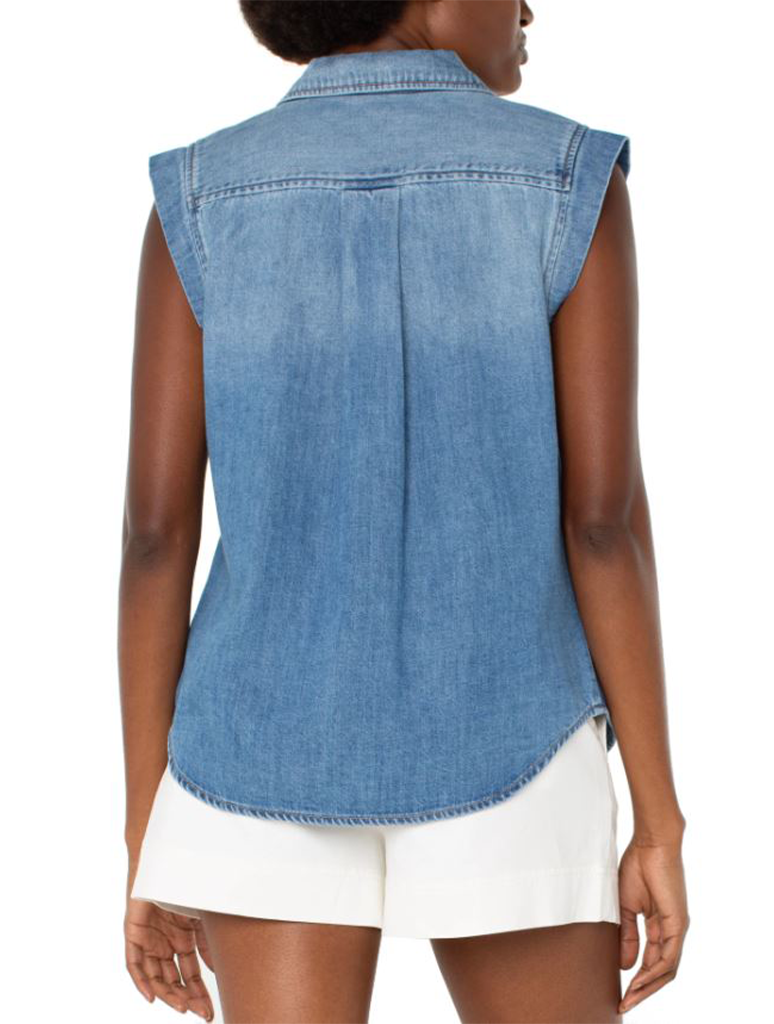 Liverpool Sleeveless Shirt with Pockets