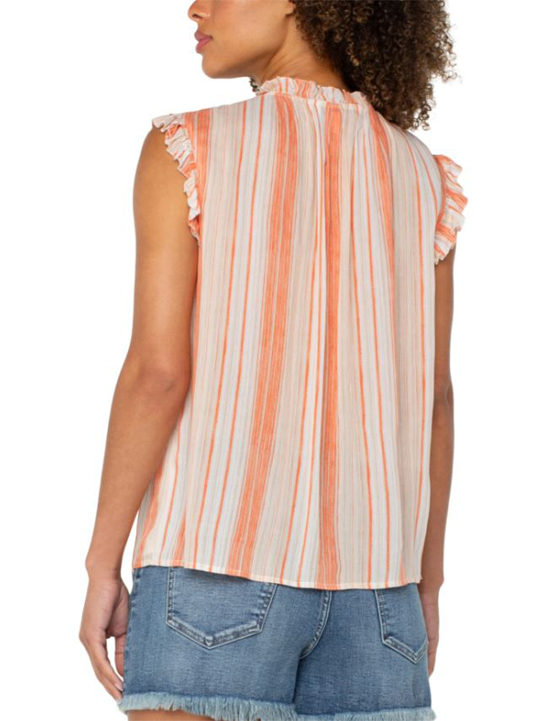 Liverpool Short Sleeve Blouse with Ties