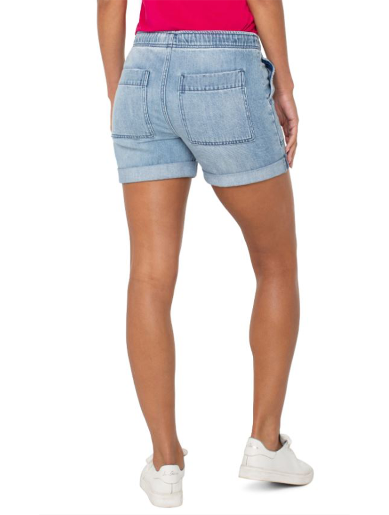 Liverpool Rascal Short with Porkchop Pocket & Cuff Hem