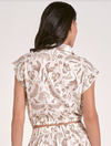 Cap Sleeve Collared Top