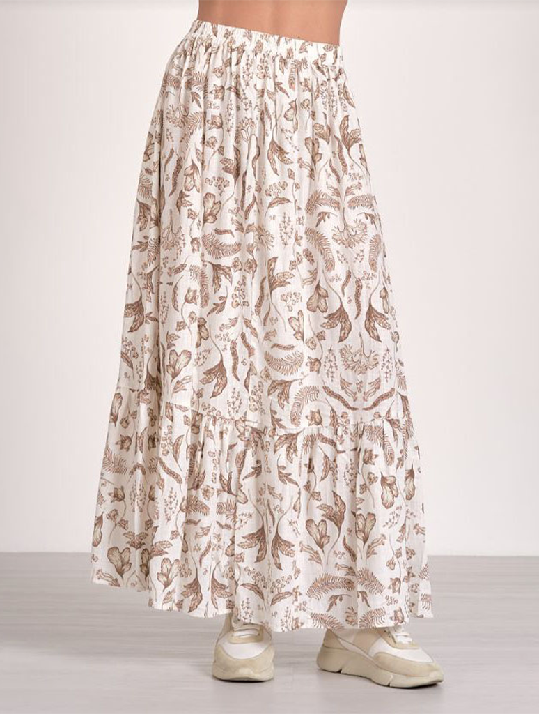 Printed Maxi Skirt
