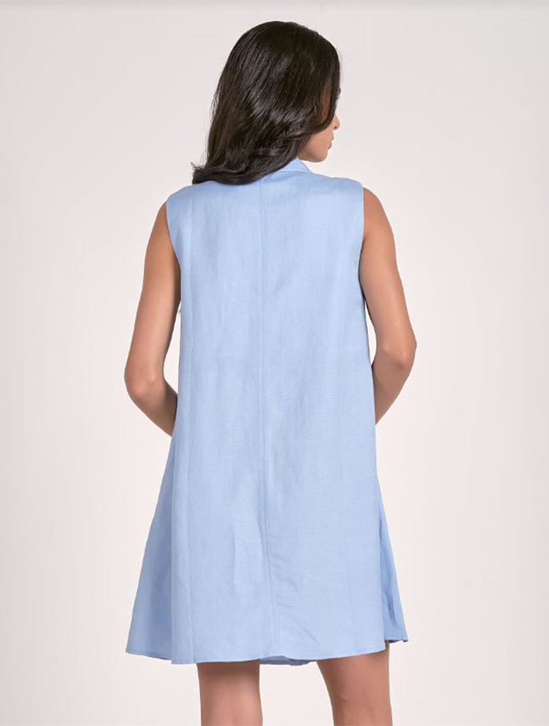 Collared Sleeveless Dress