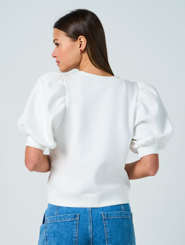 Puff Sleeve Knit Top