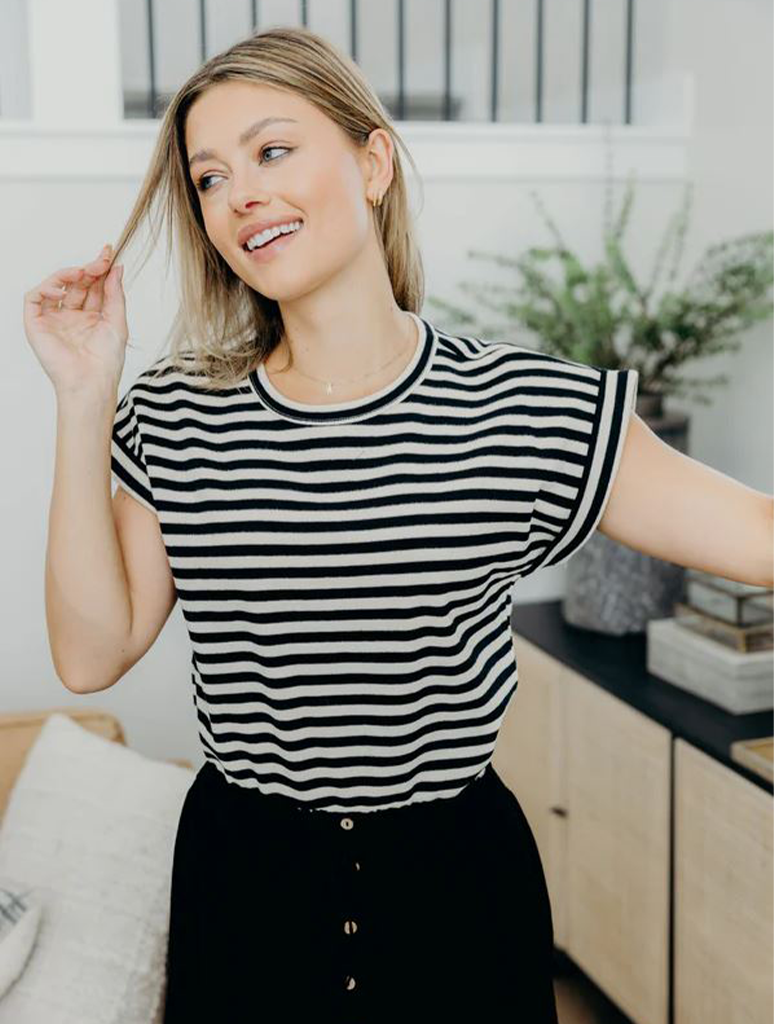 Boxy Knit Sweater Top