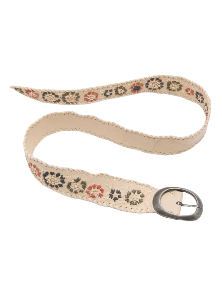 Free People Indigo Dreaming Raffia Belt