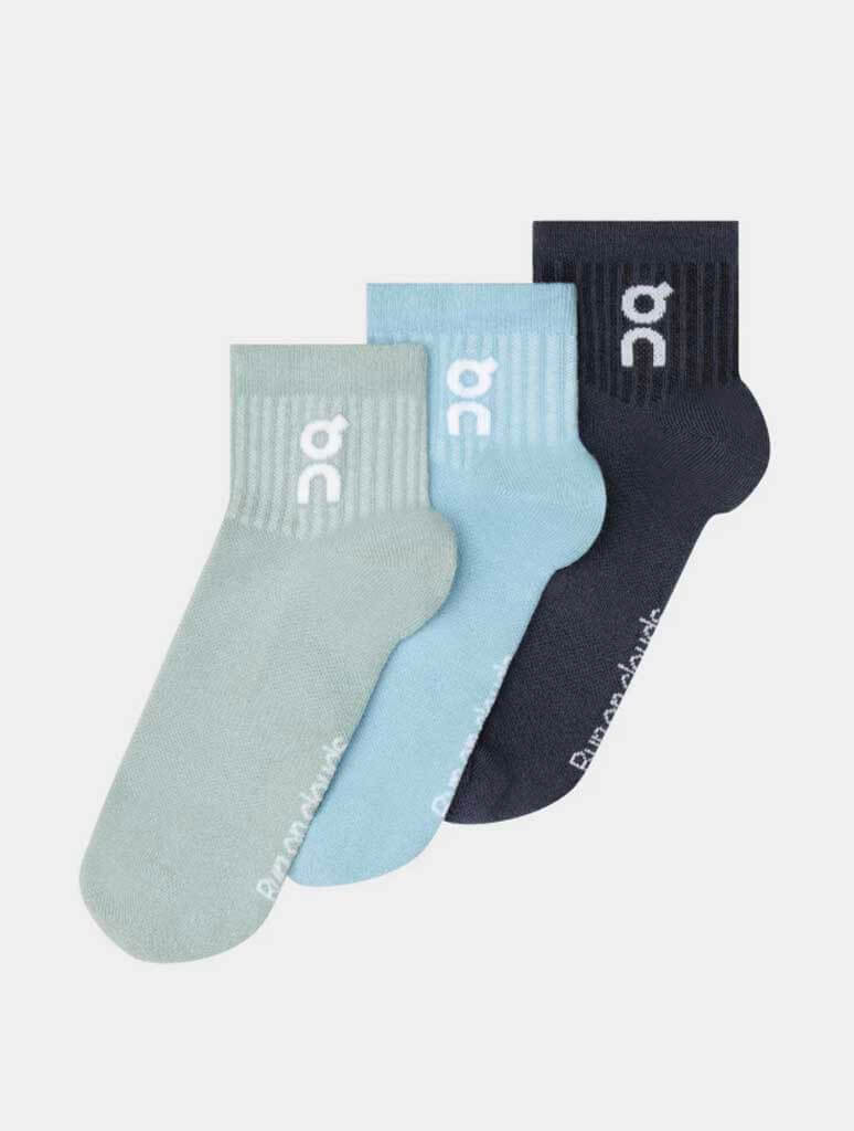 On Running Mid Logo Sock 3 Pack