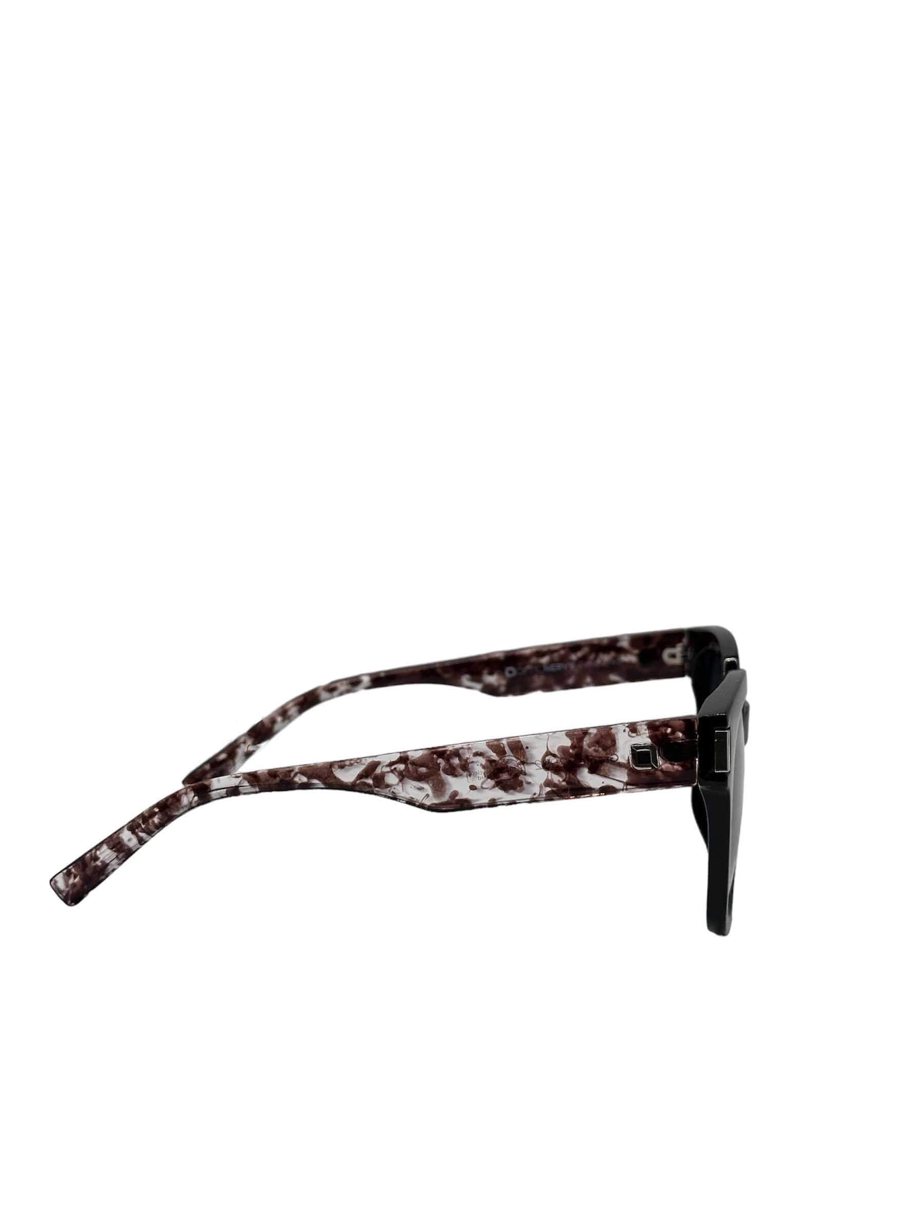 Gracie Sunglasses in Shiny Black/Grey Demi