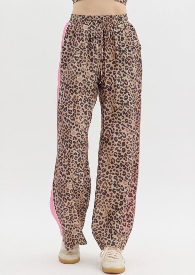 Leopard Print Track Pant