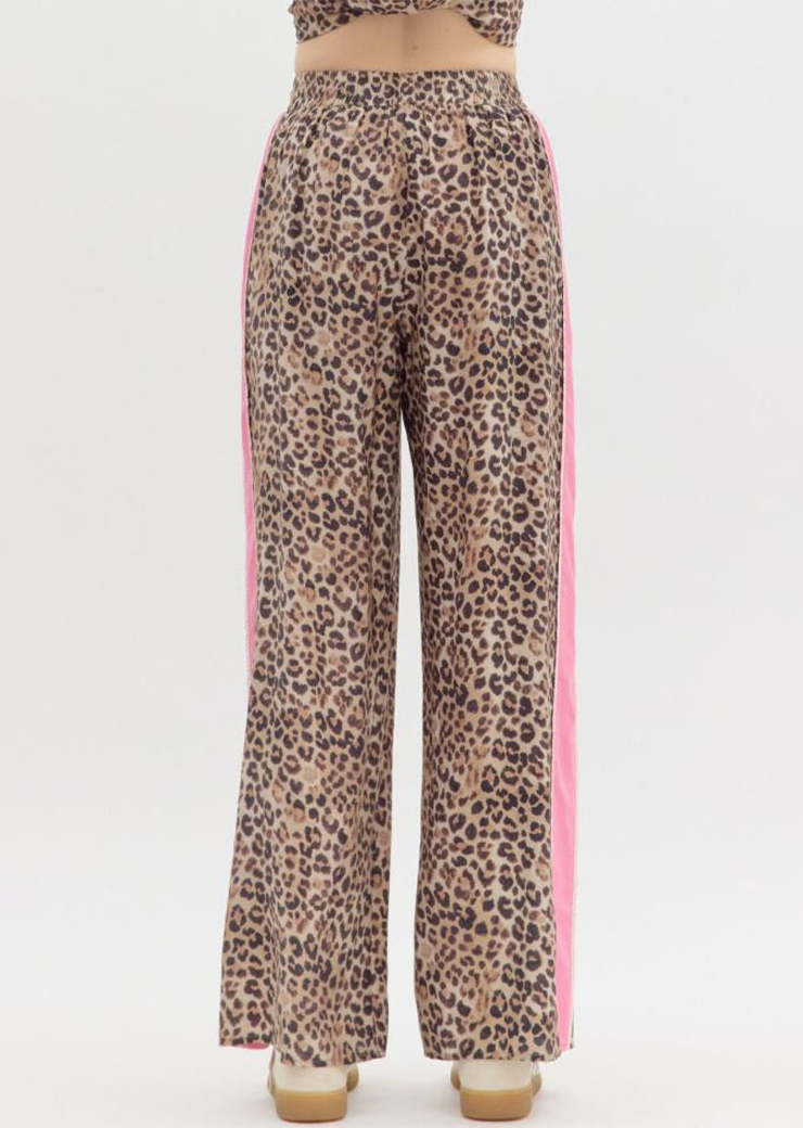 Leopard Print Track Pant
