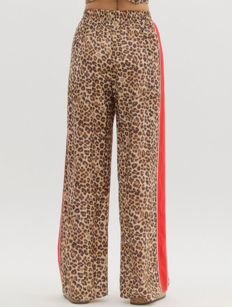 Leopard Print Track Pant