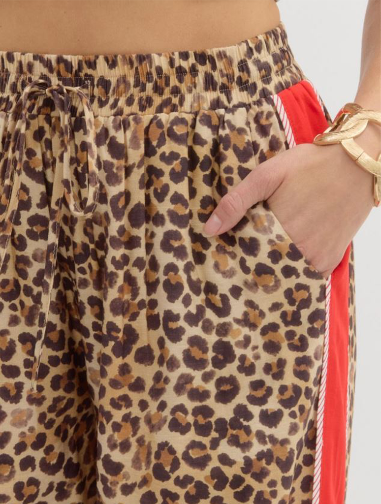 Leopard Print Track Pant